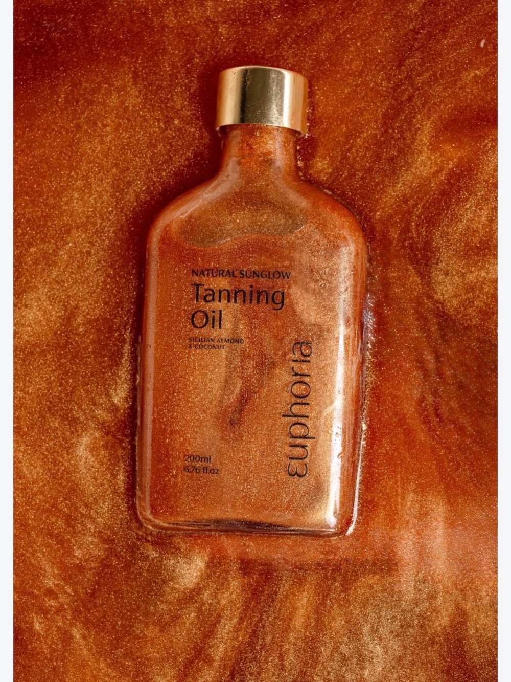 Euphoria Tanning Oil with Pink Sparkles NWT